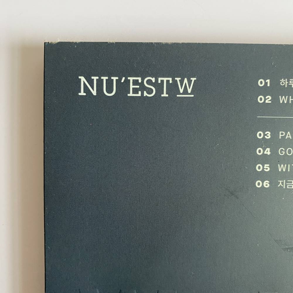 NU'EST W BAEKHO SIGNED 1ST MINI ALBUM 'W,HERE' - PORTRAIT VERSION